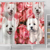 West Highland White Terrier Print Shower Curtains-Free Shipping