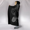 Black Labrador Retriever Print Hooded Blanket-Free Shipping