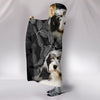 Lovely Polish Lowland Sheepdog Print Hooded Blanket-Free Shipping