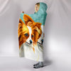 Papillon Dog Art Print Hooded Blanket-Free Shipping