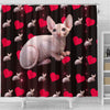 Sphynx Cat Print Shower Curtain-Free Shipping