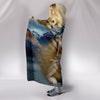 Cute Pomeranian Puppy Print Hooded Blanket-Free Shipping