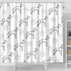 Great Dane With Paws Patterns Print Shower Curtain-Free Shipping