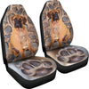 Bullmastiff Dog With Paw Print Car Seat Covers- Free Shipping
