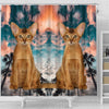 Abyssinian Cat Print Shower Curtains-Free Shipping