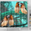 Society Finch Bird Print Shower Curtains-Free Shipping