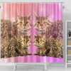 Selkirk Rex Cat Print Shower Curtains-Free Shipping