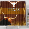 Amazing Texas Longhorn Cattle (Cow) Print Shower Curtain-Free Shipping