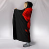 Red Betta Fish Print Hooded Blanket-Free Shipping