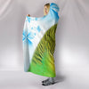 Budgerigar Parrot Print Hooded Blanket-Free Shipping