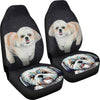 Cute Shih Tzu Dog Print Car Seat Covers- Free Shipping