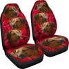 Rhodesian Ridgeback On Rose Print Car Seat Covers-Free Shipping