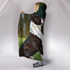 Boston Terrier Dog Art Print Hooded Blanket-Free Shipping