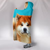 Cute Akita Dog Print Hooded Blanket-Free Shipping