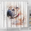 Shar Pei Dog Art Print Shower Curtains-Free Shipping