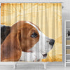 Cute Beagle Print Shower Curtains-Free Shipping