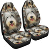 Bearded Collie Dog In Lots Print Car Seat Covers-Free Shipping