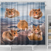 Djungarian Hamster Print Shower Curtains-Free Shipping