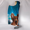 Cute Irish Setter Dog Print Hooded Blanket-Free Shipping