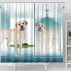 Labrador Retriever Dog Print Shower Curtain-Free Shipping