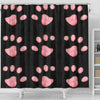 Cat Paws Print Shower Curtain-Free Shipping