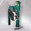 Cute Boston Terrier Print Hooded Blanket-Free Shipping