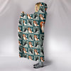 Cavalier King Charles Spaniel Dog Pattern Print Hooded Blanket-Free Shipping