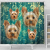 Yorkshire Terrier Print Shower Curtains-Free Shipping