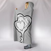 Yorkie with Love Print Hooded Blanket-Free Shipping