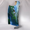 American Eskimo Print Hooded Blanket-Free Shipping