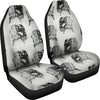 Sketch Of Saluki Dog Print Car Seat Covers-Free Shipping