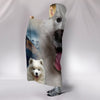 Samoyed Dog Print Hooded Blanket-Free Shipping