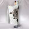 Irish Wolfhound Dog Print Hooded Blanket-Free Shipping