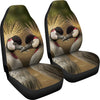 Grey Crowned Crane Bird Print Car Seat Covers-Free Shipping