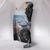 Cute Newfoundland Dog Print Hooded Blanket-Free Shipping