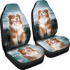 Cute Australian Shepherd Print Car Seat Covers- Free Shipping