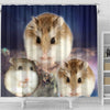 Roborovski Hamster Print Shower Curtains-Free Shipping