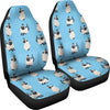 Siamese Cat On Skyblue Print Car Seat Covers-Free Shipping