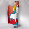 Rainbow Unicorn Print Hooded Blanket-Free Shipping