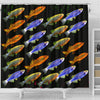 Slender Danios Fish Print Shower Curtains-Free Shipping