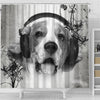 Lovely Beagle Print Shower Curtains-Free Shipping