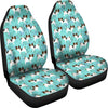 Papillon Dog Floral Print Car Seat Covers-Free Shipping