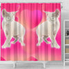 Devon Rex Cat Print Shower Curtain-Free Shipping