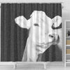 Brown Swiss cattle (Cow) Print Shower Curtain-Free Shipping