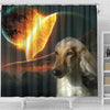 Amazing Afghan Hound Dog Print Shower Curtain-Free Shipping