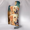 Cute Labrador Retriever Print Hooded Blanket-Free Shipping