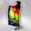 Love Bird Print Hooded Blanket-Free Shipping