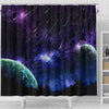 Outer Space Print Shower Curtains-Free Shipping