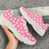 Paw Print Chunky Sneakers (White)