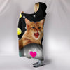 Somali cat Print Hooded Blanket-Free Shipping